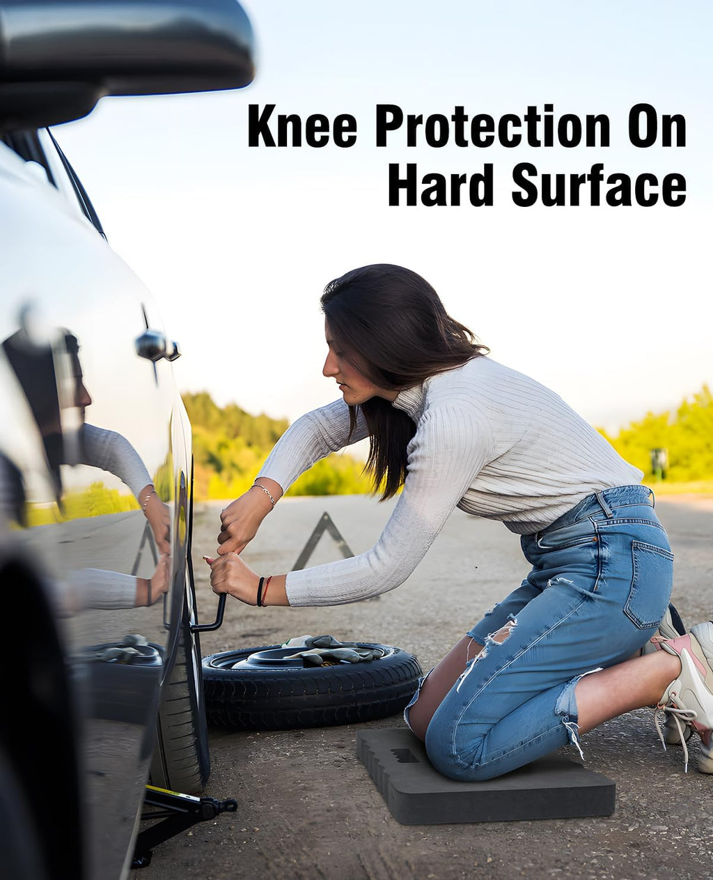 1.5" Extra Thick Kneeling Pad, Foam Knee Pad Cushion, 17.5"x11"