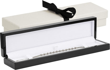 Noble Piano Wood Bracelet Box - Luxury Bracelet Gift Box - Jewelry Gift Box for Bracelet - Comes with Two Piece