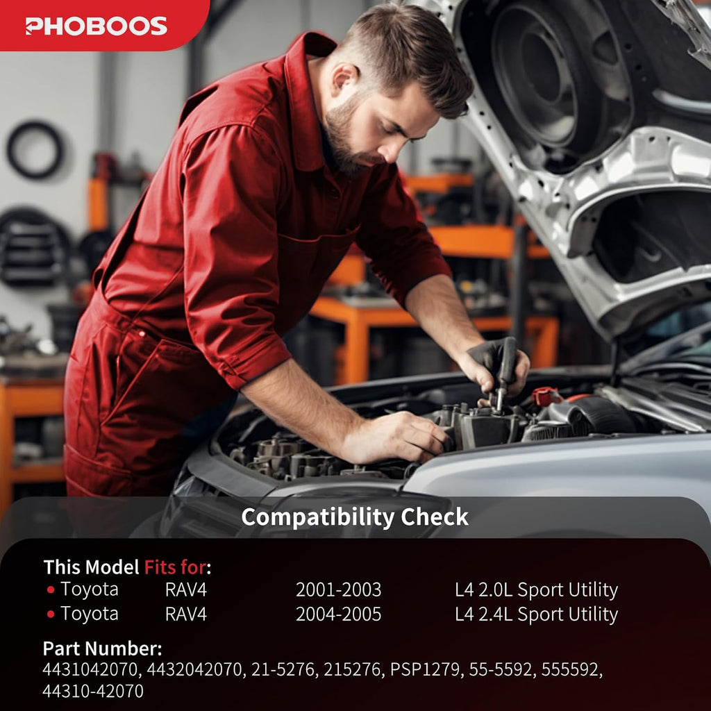 PHOBOOS Power Steering Pump Fit for Toyota RAV4 2001-2005