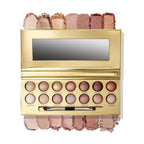 14-Color Baked Eyeshadow Palette, Matte & Shimmer, Sunset Blush