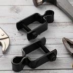 2 Pcs 1" x 1" Square Post Female Gate Hinges, Black