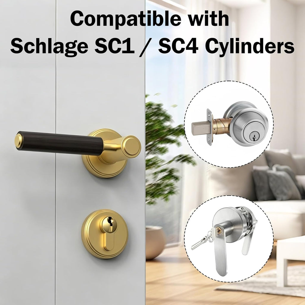 SC1 SC4 Keyway Rekey Kit for Schlage, Upgraded Lock Cylinder Tool Kit | With Master, Bottom & Top Pins, Springs &
