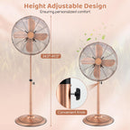 16" High-Velocity Metal Pedestal Fan with Adjustable Height