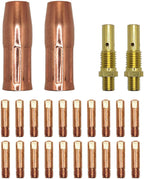 MIG Welder Nozzle Tips .030", Compatible with Lincoln and More