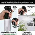 200ml Continuous Mist Spray Bottle, 2-pack (Black/White)