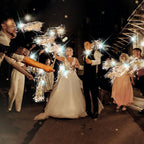 Drixbor 24 PCS Light Up Wedding Wands - LED Tinsel Streamers for Wedding Send Off & Grand Entrance, Party Favors for