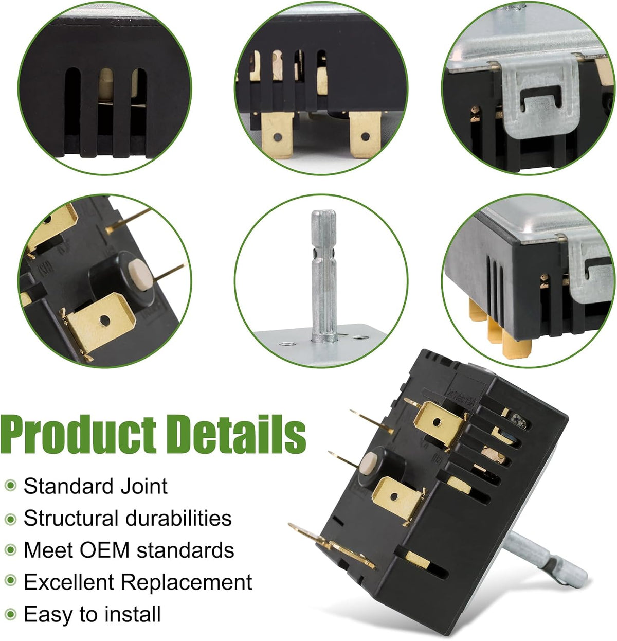 DG44-01006A PER001-02 D Dual Infinite Switch Compatible With Samsung Range