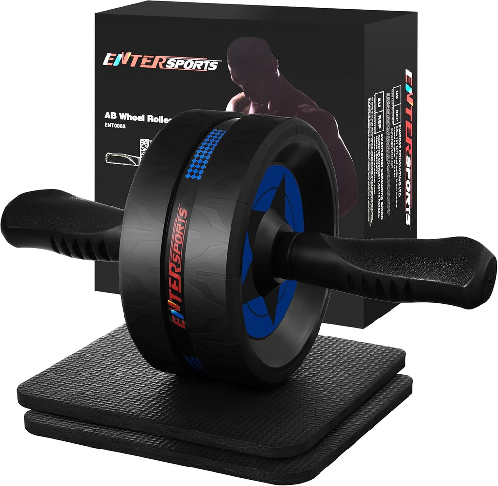 Ab Roller Wheel for Abs Workout - Abdominal Exercise Equipment with 2 Knee Pads for Home Gym, Core Strength Training