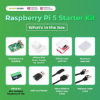 Raspberry Pi 5 Essentials Starter Kit PRO (128GB Edition) (8GB RAM) Micro SD Card Pre-Loaded 64-bit OS, Type-C Power Supply, Active Cooling Case for Edge AI, Docker & Pro Workstation