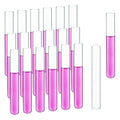 50pcs 20ml Borosilicate Glass Test Tubes, LVH1002