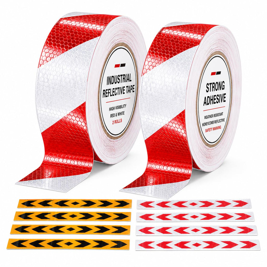 Reflective Tape 2 Inch × 82 Feet Warning Safety Sticker Night Reflectors