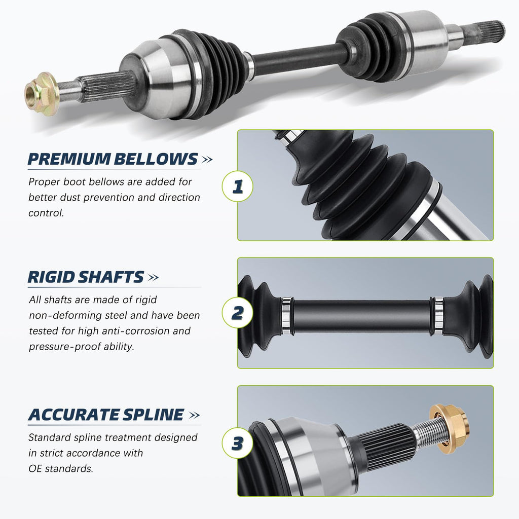NXTRIP CV Axle Front Left Side Compatible with Ford Explorer 2006-2009 2010