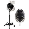 Professional Hooded Bonnet Hair Dryer Stand, Rolling Wheels & Timer