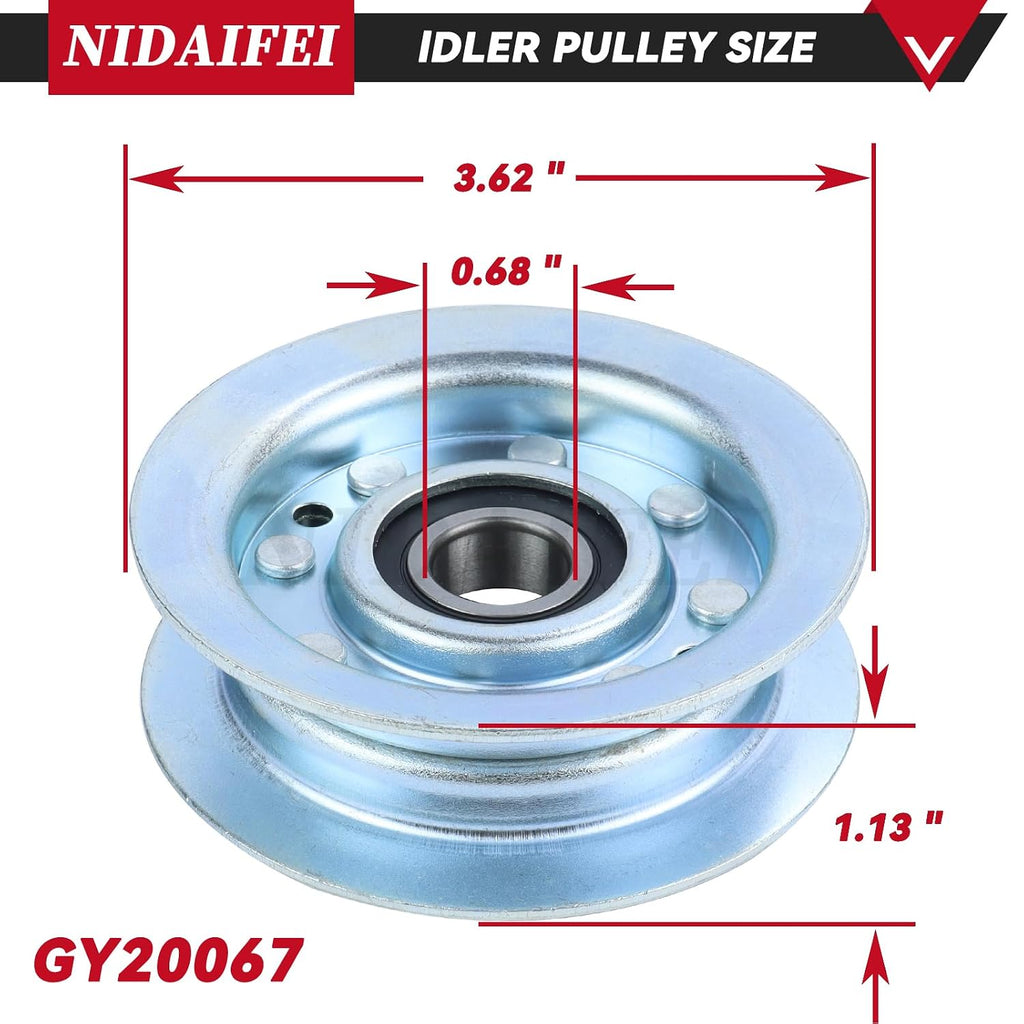 2 Pack GY22172 Idler Pulley with 1 Pack GY20629 Idler Pulley