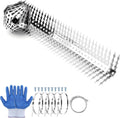 Bird Spikes, Squirrels Spike, Raccoon Snake Deterrent, Squirrel Spikes, Stainless Steel Squirrel baffles for Bird