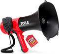 Portable Megaphone Bullhorn - Bluetooth Compatible PA Speaker with Built-in Voice Changer, 1500 Yard Range, Siren