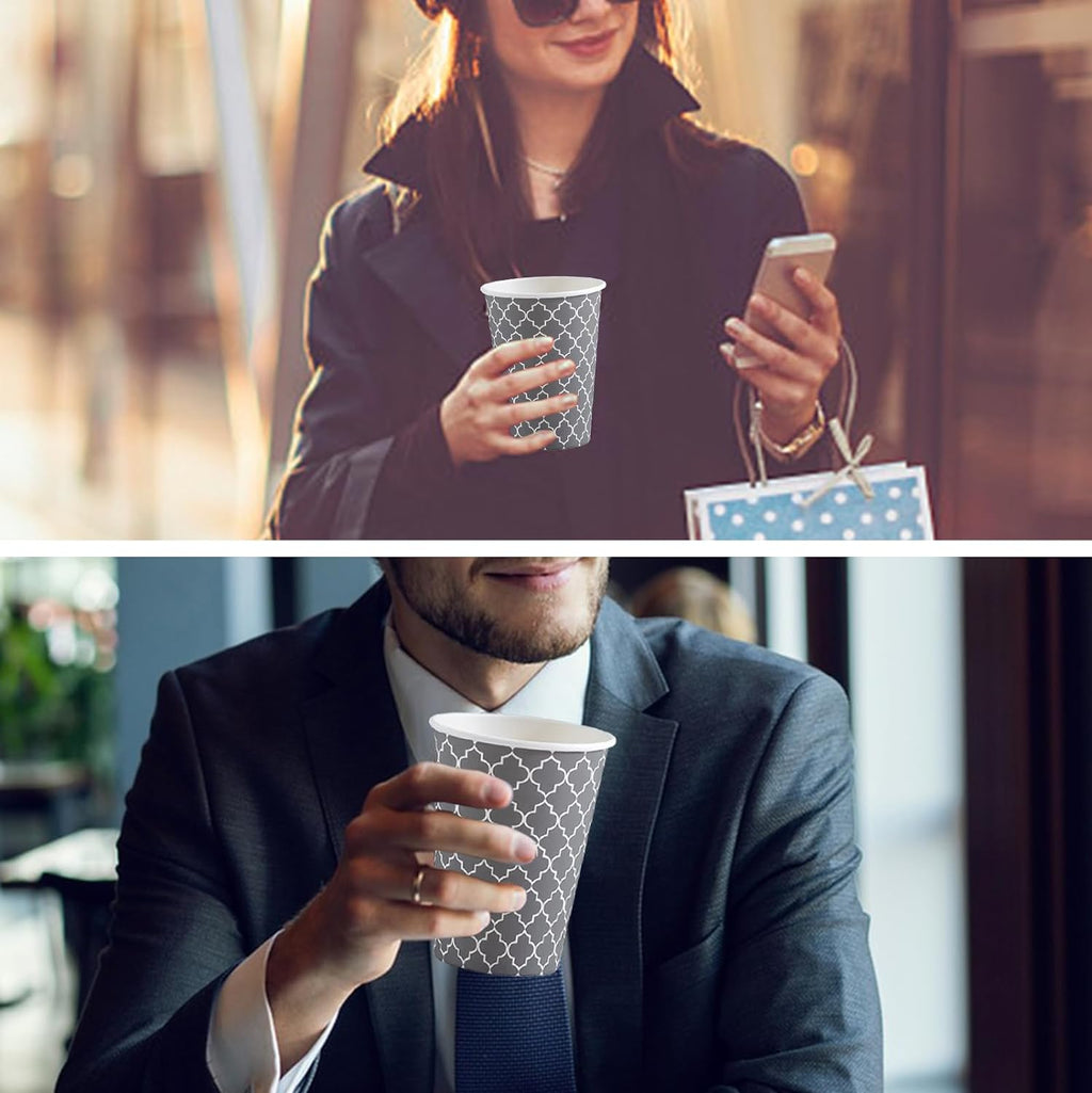 Coffee Cups 12 oz 180 Pack, Disposable Paper Coffee Cups, Hot Cups