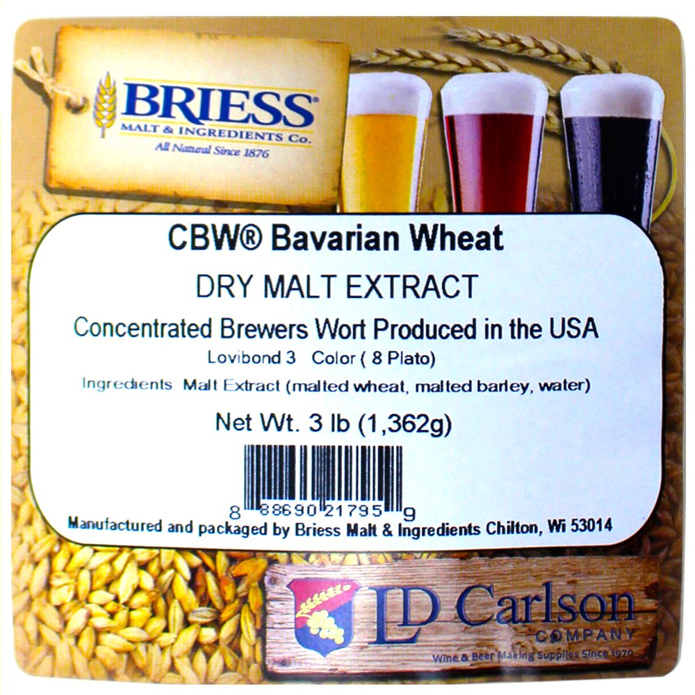Briess CBW Dry Malt Extract (DME) for Home Beer Brewing (Bavarian Wheat 3LB)