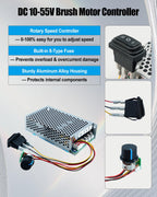 DC Motor Speed Controller PWM 10-55V 100A Max Brushed