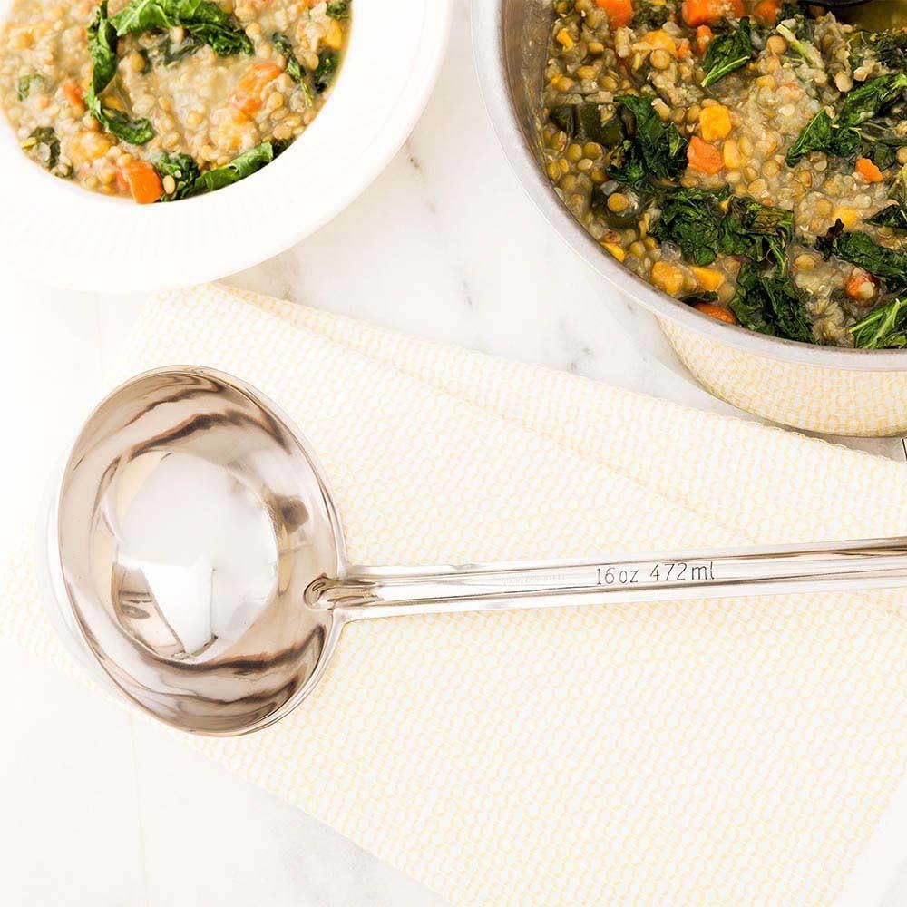 16 oz Stainless Steel Serving Ladle, One-Piece, 1 Ct