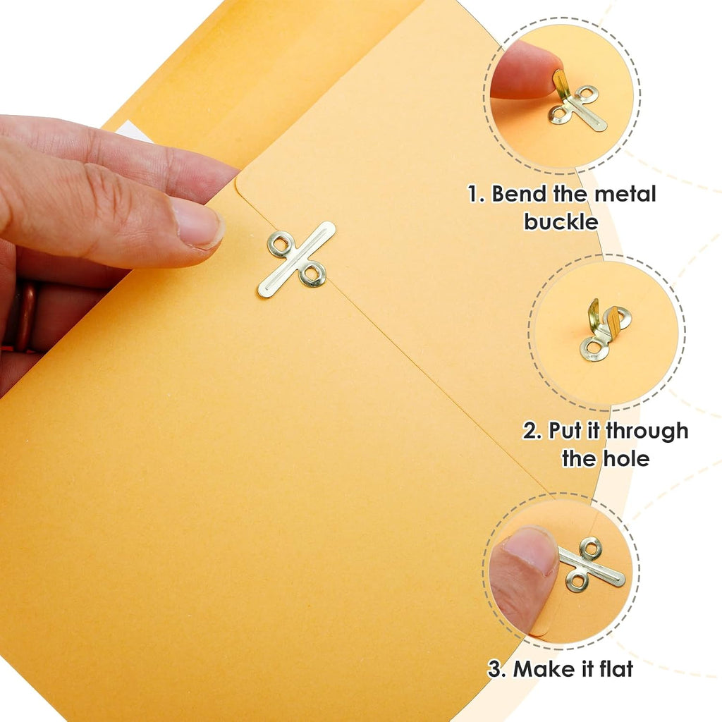 "Dyrfolm 20 Pack 9 X 12 Clasp Envelopes, Brown Kraft "
