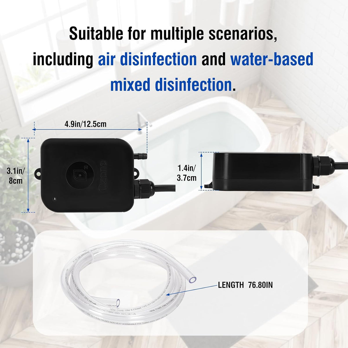 Spa Ozonator for Hot Tub Direct Replace HCD-55– 110V for Swim Spas