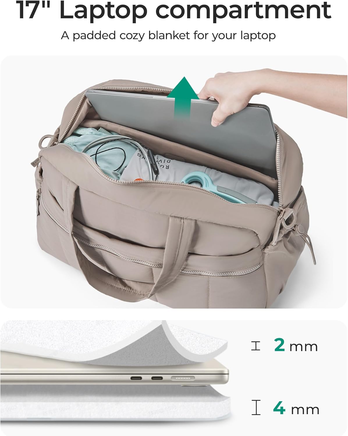 Gym Bag for Women, Duffle Bag for Travel with Wet Pocket, Lightweight Carry on Weekender Duffel, Water Resistant