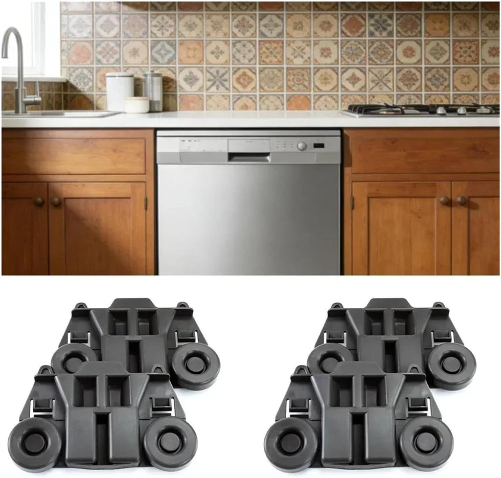 Dishwasher Lower Basket Slide Wheels, Compatible For KitchenAid KDFE104HPS