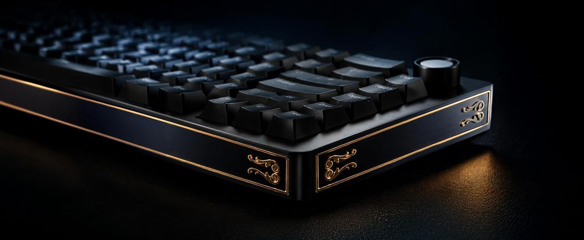 M80 75% Metal Wireless Mechanical Keyboard, 5000mAh, Bluetooth, 2.4G & Wired, Hot-Swappable, Multi-Function Dial