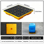 Small Oil Drum Spill Containment Tray, Modular Polyethylene Storage Tray