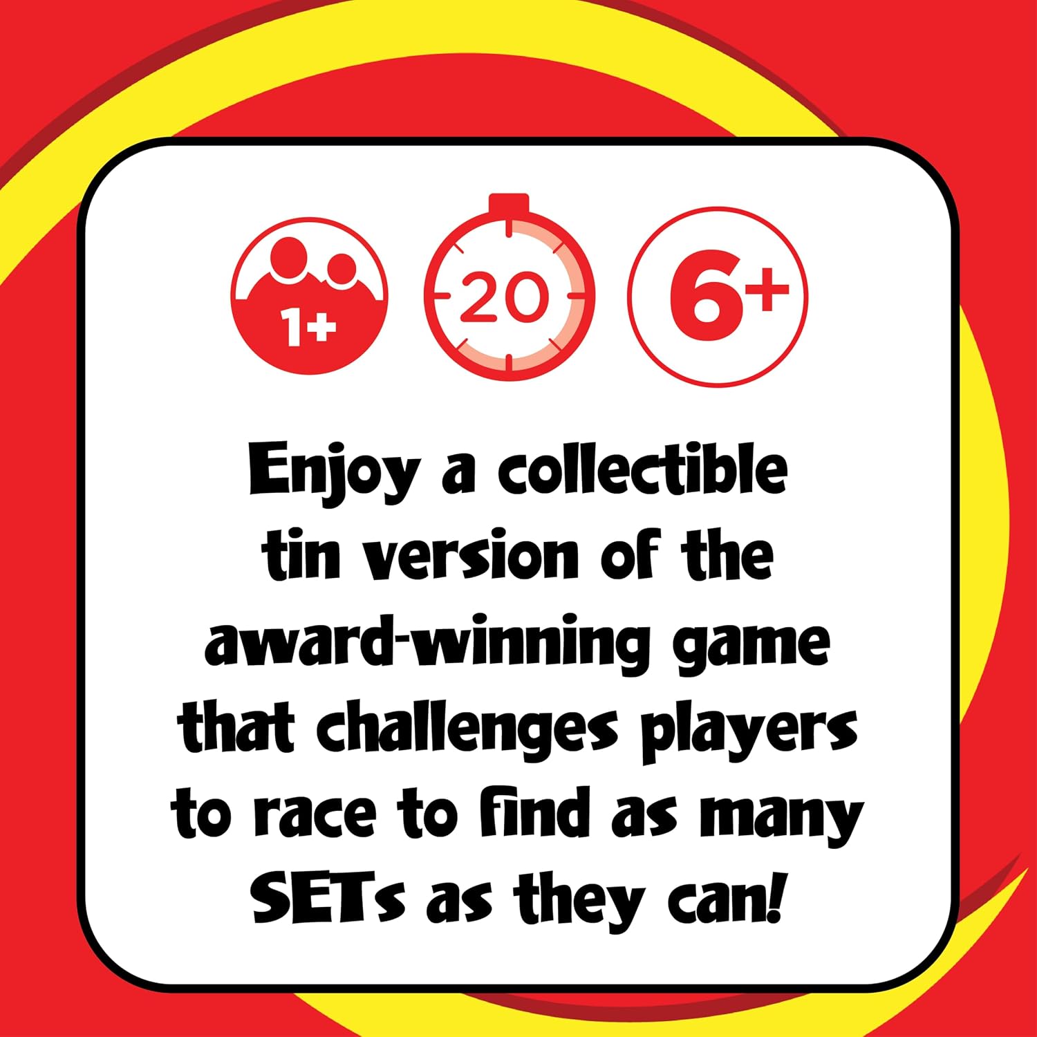 SET Enterprises SET - The Family Card Game of Visual Perception - Race to Find The Matches, For Ages 8+,81 Cards