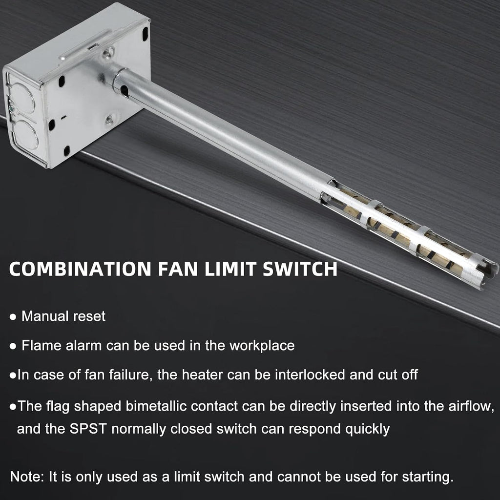 L4064B2210 Combination Fan & Limit Control Switch, Furnace 11" Replacement Combination Fan Limit Switch