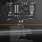 4WD Front Ball Joints Sway Bar Links Tie Rods Sleeves Pitman/Idler Arms Kit