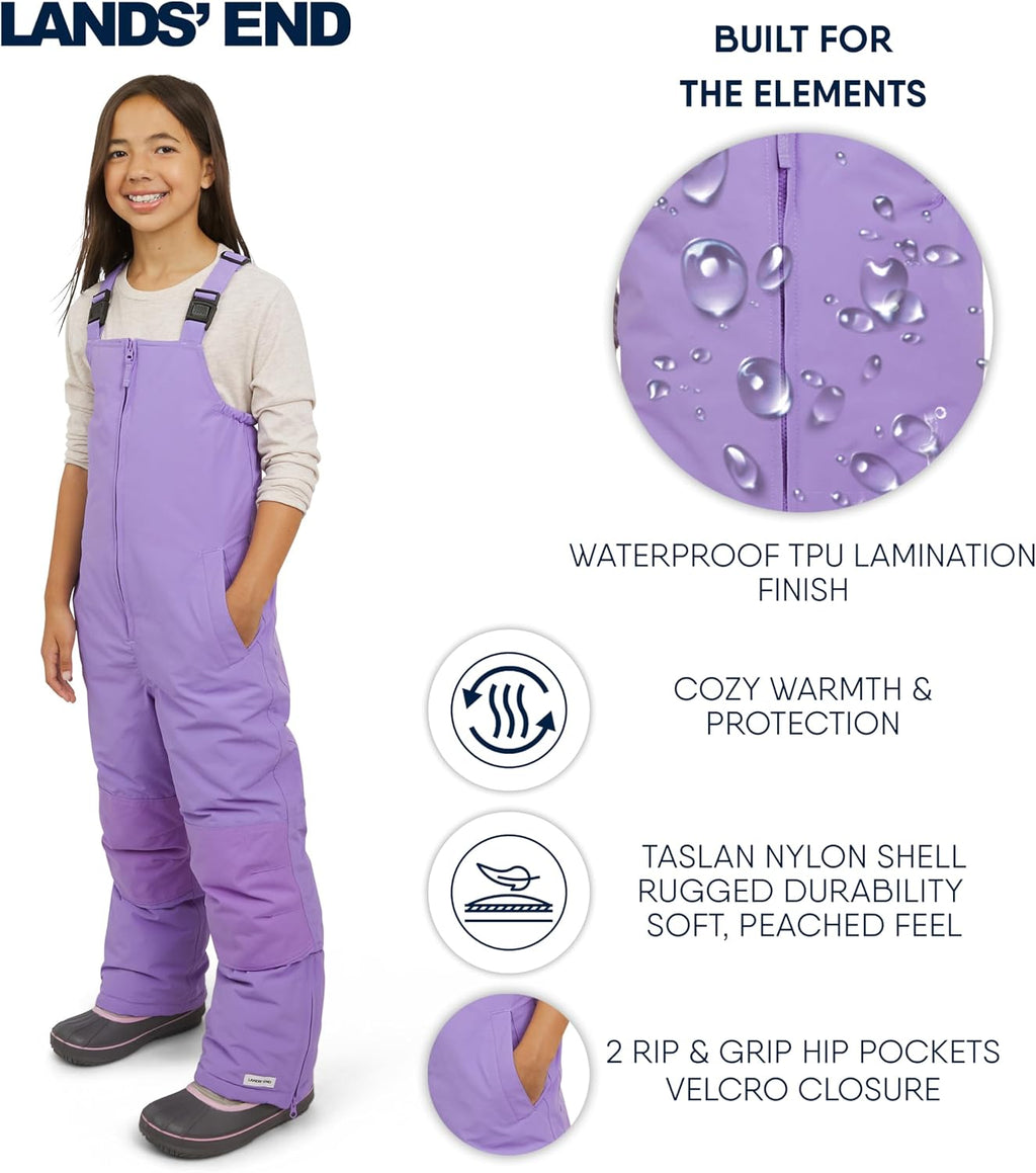 Unisex Kids Squall Waterproof Adjustable Insulated Iron Knee Snow Bib Overalls