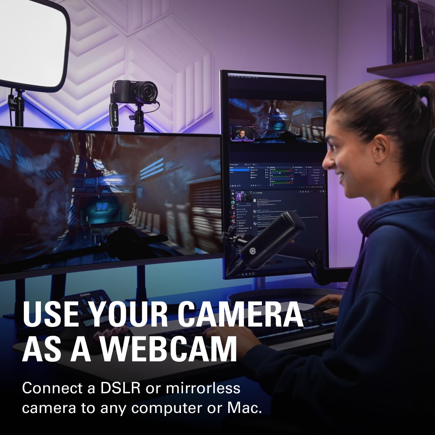 Cam Link 4K Capture Card for DSLR, Camcorder, Action Cam | HDMI to USB 3.0, Stream in 1080p60 or 4K30/60, Ultra-low