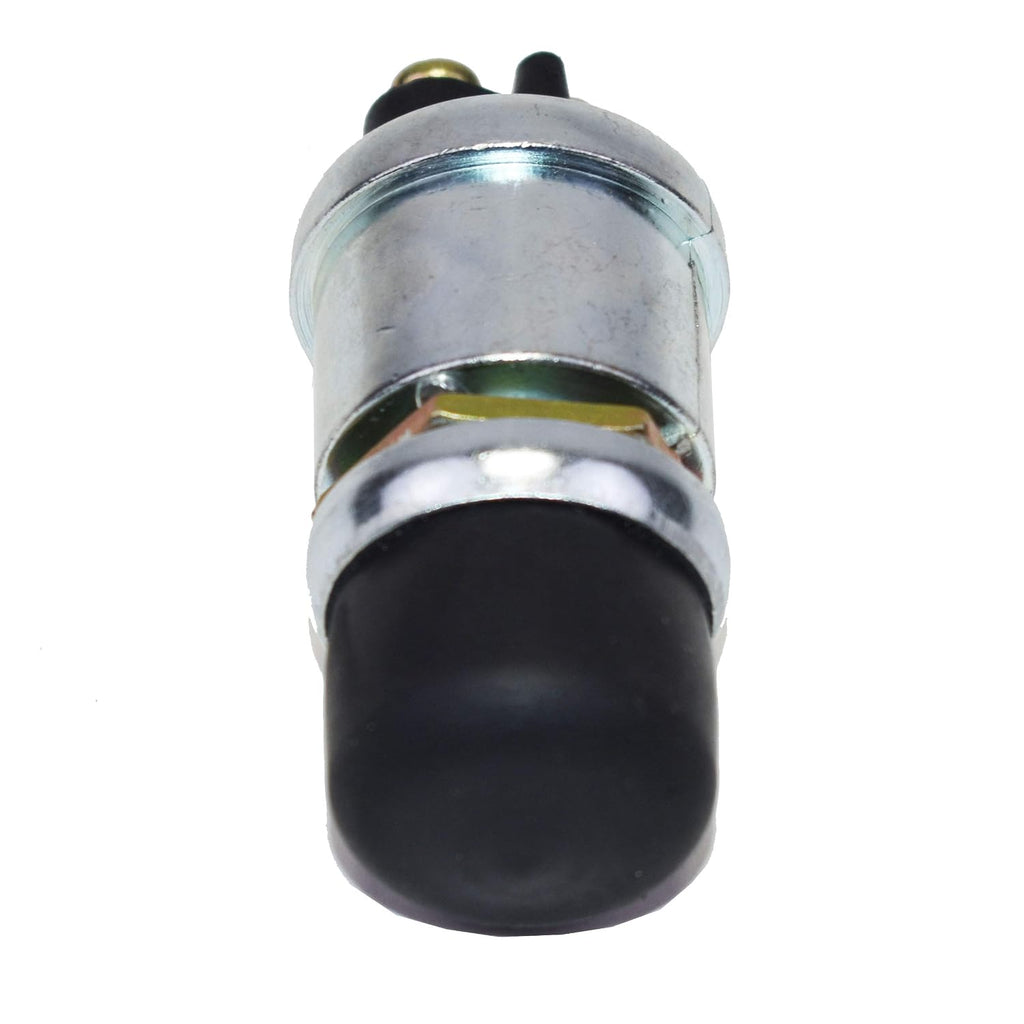 A-Team Performance Momentary Push Button Switch - Neoprene Cap & Panel Mount Start Button in 5/8-Inch Hole - Screw Terminal - Universal Fit, Black