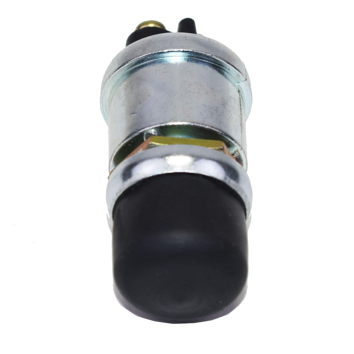 A-Team Performance Momentary Push Button Switch - Neoprene Cap & Panel Mount Start Button in 5/8-Inch Hole - Screw Terminal - Universal Fit, Black