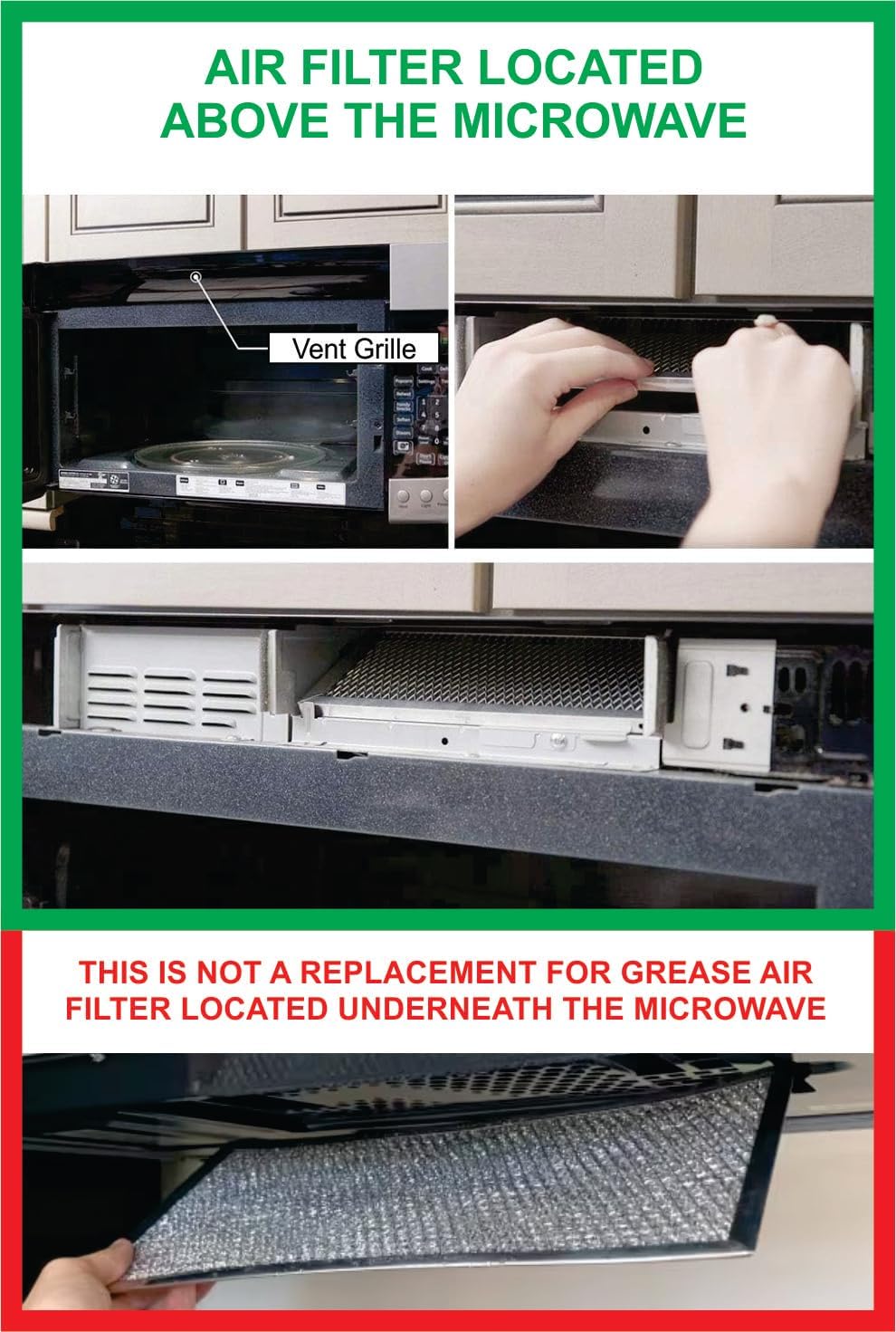 Microwave Charcoal Filter for Samsung ME19R7041FS