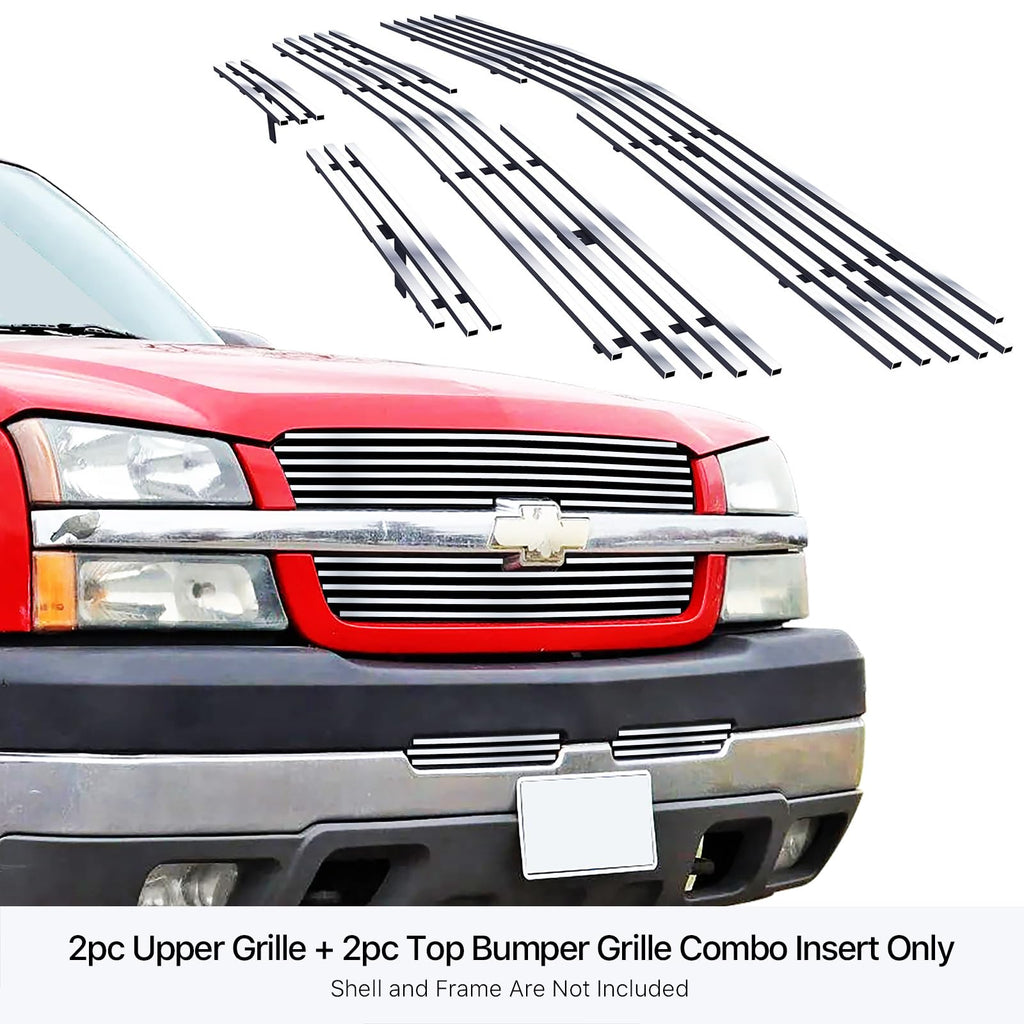 APS Billet Grille Grill Insert Combo for Silverado 1500 & Avalanche