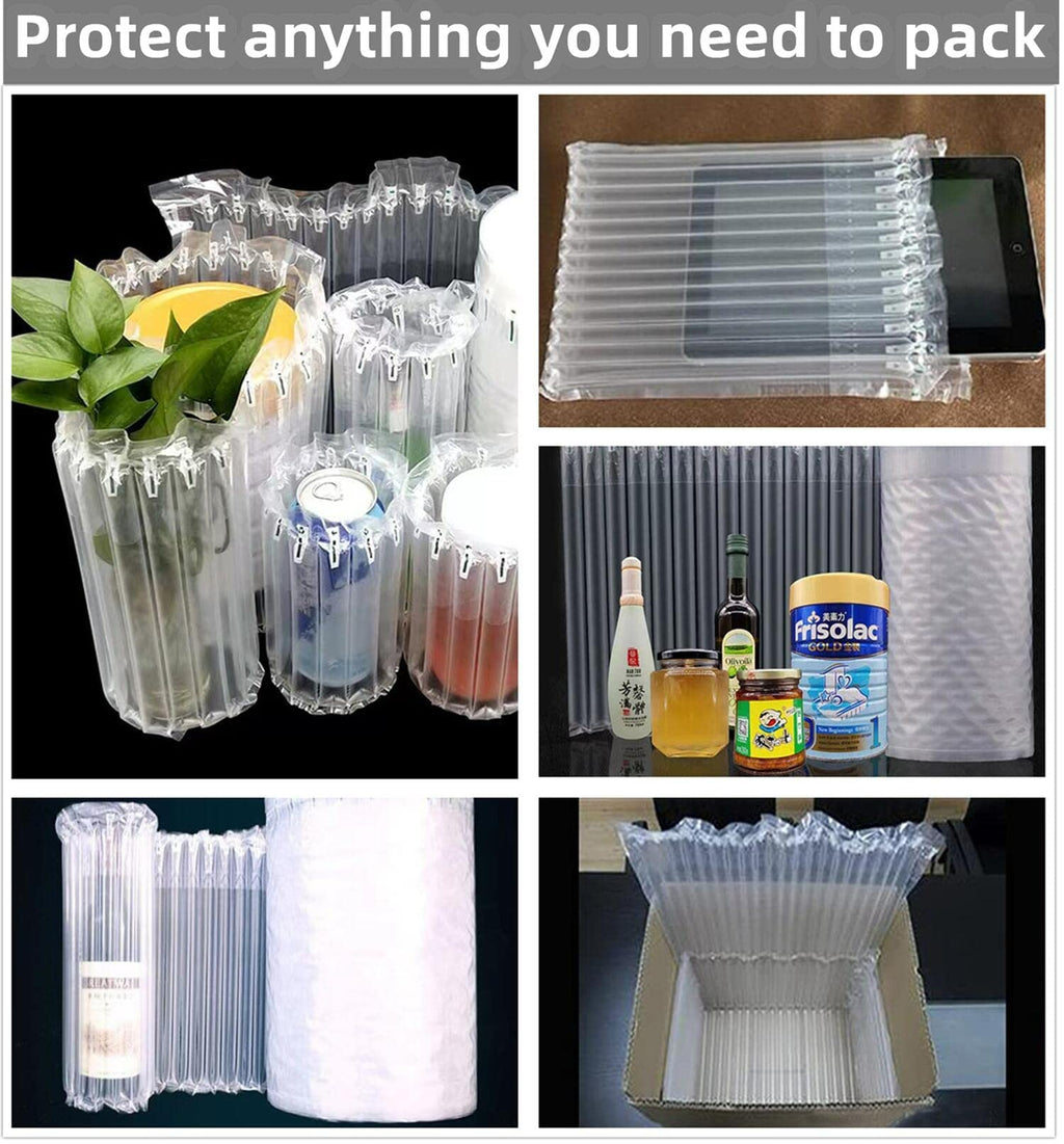 Bubble Cushioning wrap Roll Packing - Inflatable Packing Material, Large Bubble Roll Wrap with Free Pump, Large air