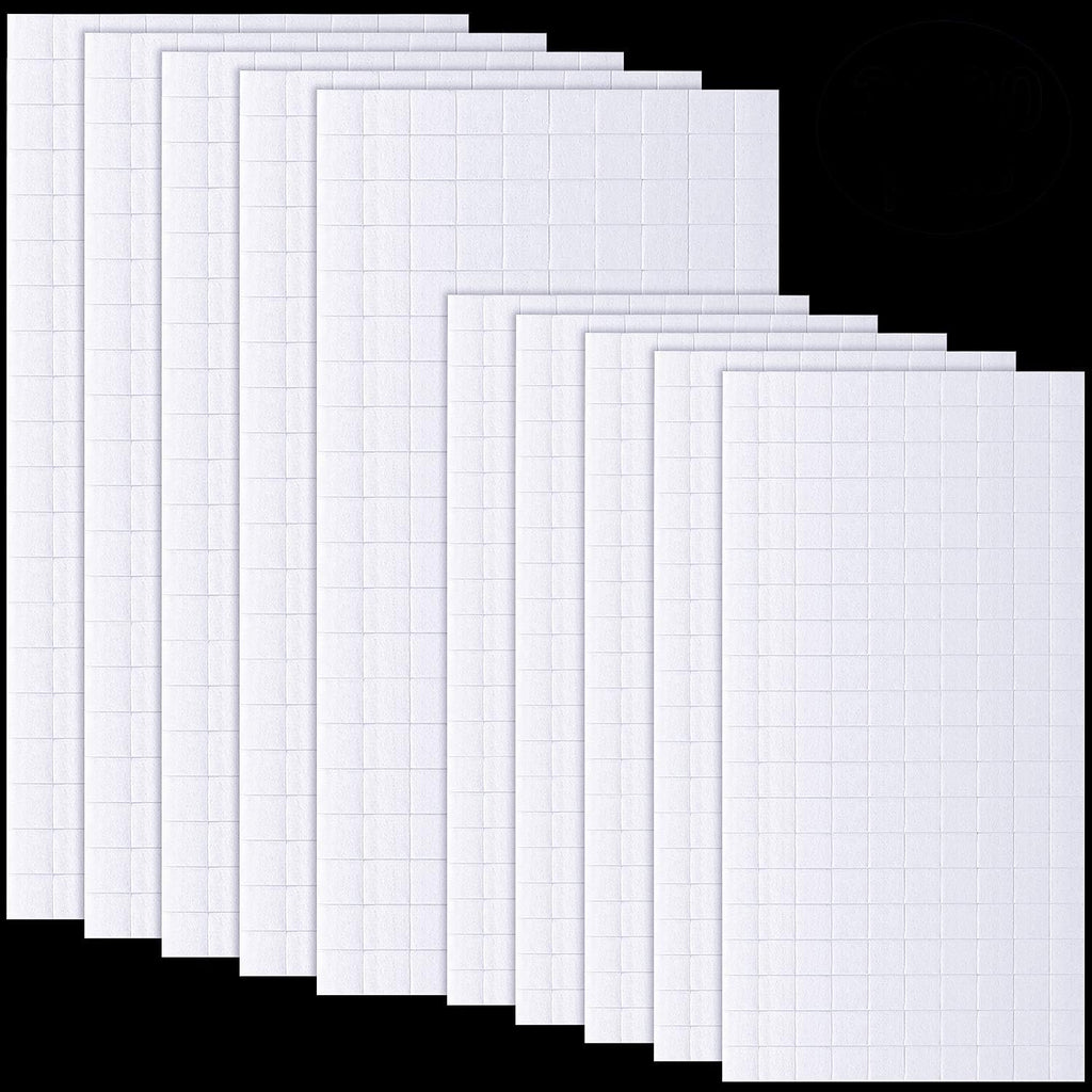 500 Pcs Foam Strips with Adhesive, Dual Sided Foam Tapes, 2 Size