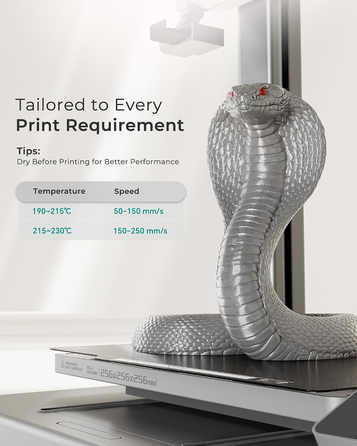 Silver Silk PLA Filament 1.75mm, Luxury Chrome-Like Mirror Shine, Premium Silk Smooth Finish, Reliable Consistent