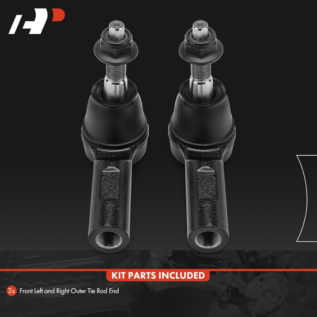 A-Premium Front Outer Tie Rod End, Compatible with Ram