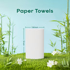 TAD Paper Towels 10 x 800 White, 6 Roll High Capacity