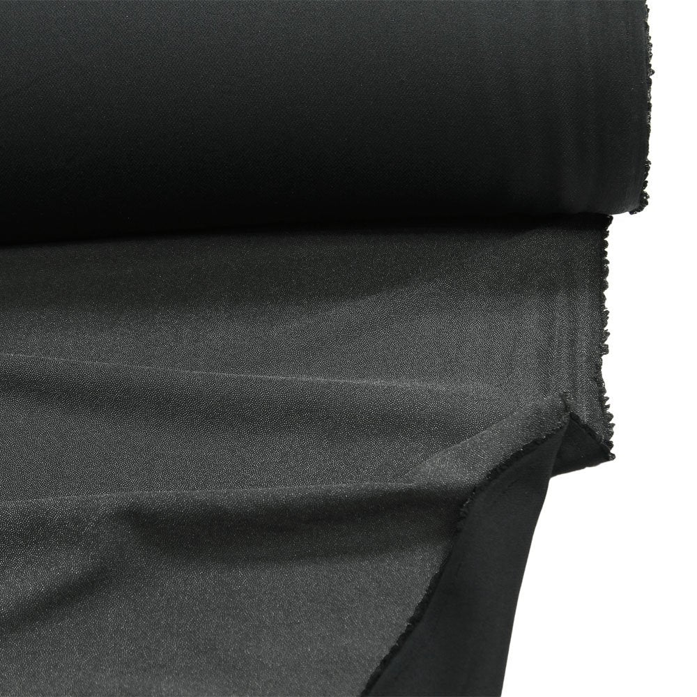 Woven Fusible Interlining Fabric, Black, By the Yard