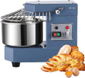 10.5 QT Commercial Dough Mixer, 650W Dual Rotating Dough Kneading Machine with Food-Grade Stainless Steel Bowl