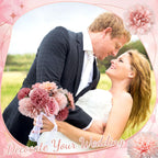 98pcs Artificial Flowers with Stems, Pink Color