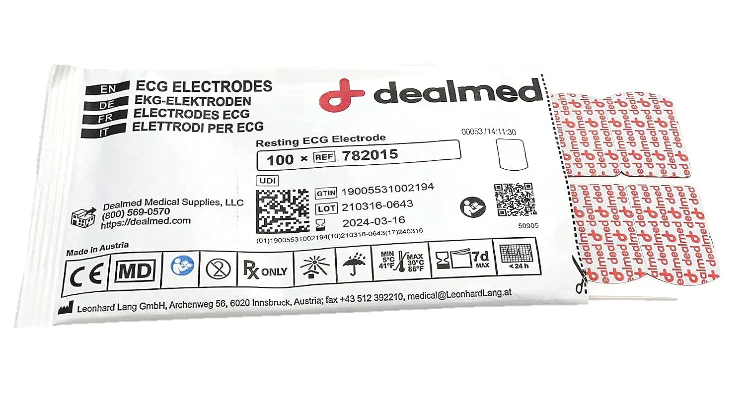 Resting ECG Electrodes - Self Adhesive for EKG, 1000 Count