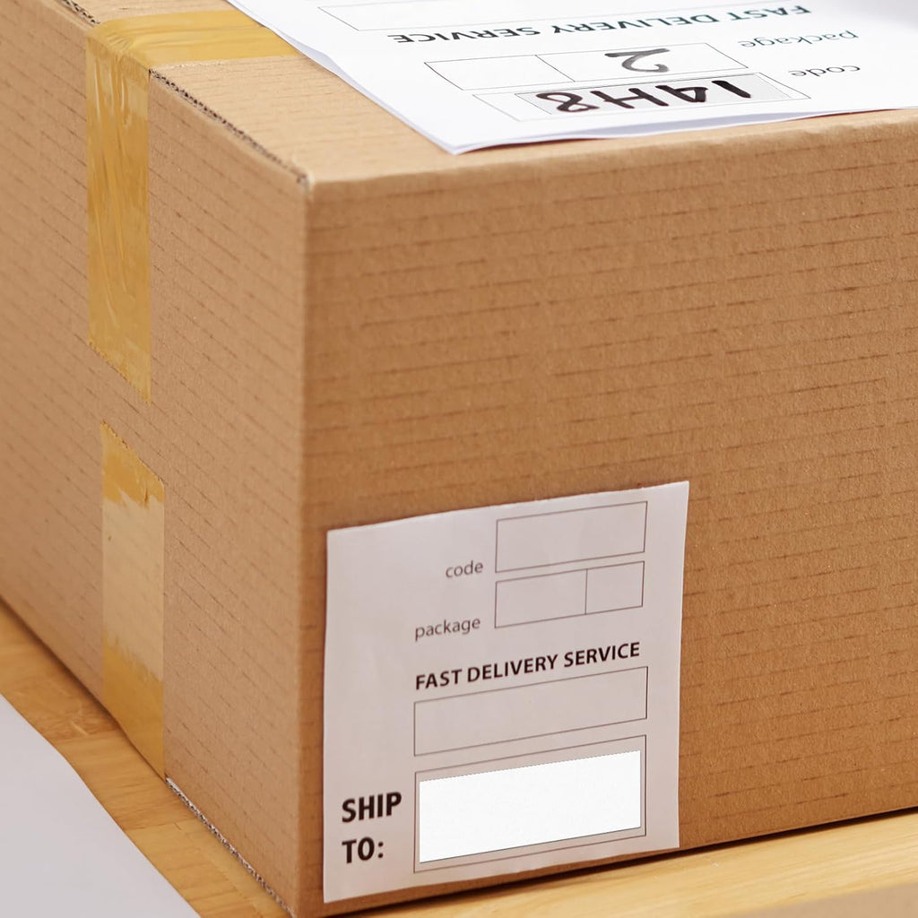 White Rectangle Labels 3" x 1" Color Coding Stickers Roll 500 Pcs