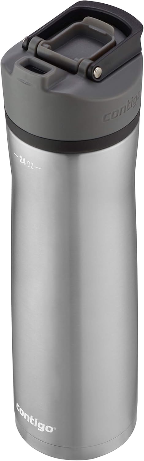 Cortland Chill 2.0 Vacuum-Insulated Stainless Steel Water Bottle, Spill-Proof Sip Technology, Interchangeable Lid